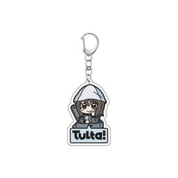 55MM Anime GIRLS und PANZER The Movie Keychain Nishizumi Miho/Akiyama Yukari Key Chain Acrylic Model Plate Christmas Gifts