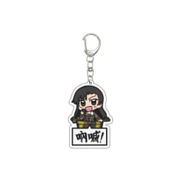 55MM Anime GIRLS und PANZER The Movie Keychain Nishizumi Miho/Akiyama Yukari Key Chain Acrylic Model Plate Christmas Gifts