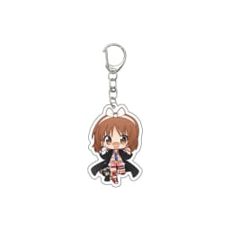 55MM Anime GIRLS und PANZER The Movie Keychain Nishizumi Miho/Akiyama Yukari Key Chain Acrylic Model Plate Christmas Gifts