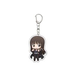 55MM Anime GIRLS und PANZER The Movie Keychain Nishizumi Miho/Akiyama Yukari Key Chain Acrylic Model Plate Christmas Gifts