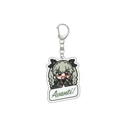 55MM Anime GIRLS und PANZER The Movie Keychain Nishizumi Miho/Akiyama Yukari Key Chain Acrylic Model Plate Christmas Gifts