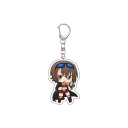 55MM Anime GIRLS und PANZER The Movie Keychain Nishizumi Miho/Akiyama Yukari Key Chain Acrylic Model Plate Christmas Gifts