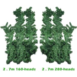 1pcs 2.7M Artificial Green Christmas Garland Wreath Christmas Pine Tree Rattan Decor Home Decor Xmas Stair Decoration