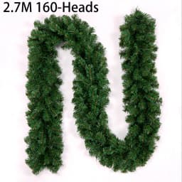 1pcs 2.7M Artificial Green Christmas Garland Wreath Christmas Pine Tree Rattan Decor Home Decor Xmas Stair Decoration