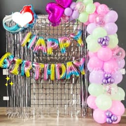 2pcs Silver Square Backdrop Curtains Shimmer Foil Wall Backdrop Tinsel Streamers for Birthday Wedding Christmas Disco Party Deco