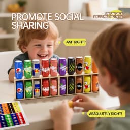 Can You Match the Cans? It's so Fun You Can'T Stop! a Must-Play at Friend Gatherings! It's Time to Test Your Teamwork! Suitable for Christmas, Chinese New Year, New Year's Day, Chinese Valentine's Day, Halloween, Easter, Birthdays, Children's Day, and Other Occasions