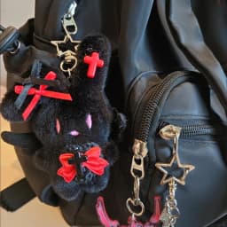 Anime NEEDY GIRL OVERDOSE Guard Keychain Cosplay Plush Pendant Keyrings Props Accessories Key Chains Fans Christmas Gifts