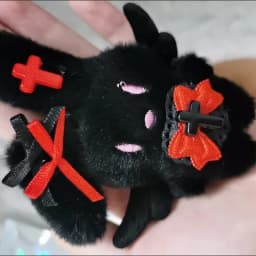 Anime NEEDY GIRL OVERDOSE Guard Keychain Cosplay Plush Pendant Keyrings Props Accessories Key Chains Fans Christmas Gifts