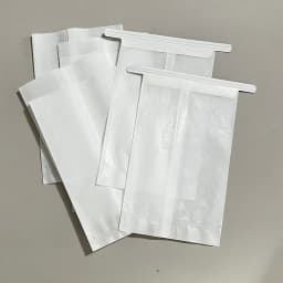 100pcs White Cotton Paper Bags 10.5*17cm Photo Cards DIY Handmade Jewelry Packaging Pouches with Wire Gift Christmas Wrapping