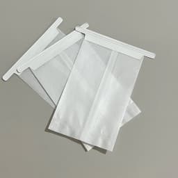 100pcs White Cotton Paper Bags 10.5*17cm Photo Cards DIY Handmade Jewelry Packaging Pouches with Wire Gift Christmas Wrapping