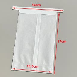 100pcs White Cotton Paper Bags 10.5*17cm Photo Cards DIY Handmade Jewelry Packaging Pouches with Wire Gift Christmas Wrapping