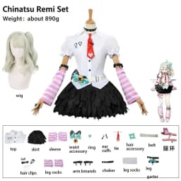 Zenless Zone Zero Sunna Cosplay Costume Wig Anime Game ZZZ Sunna Christmas Halloween Party Clothing