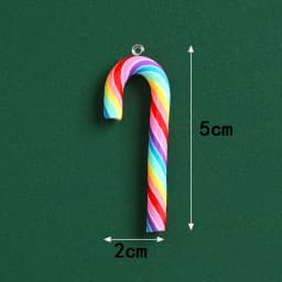 10pcs Cute Clay Christmas Pendants Charms Resin Pendant For Jewelry Making Accessories DIY Earrings Necklace Keychain
