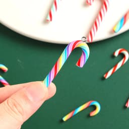 10pcs Cute Clay Christmas Pendants Charms Resin Pendant For Jewelry Making Accessories DIY Earrings Necklace Keychain