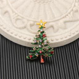 SKEDS 2026 Summer New Design Christmas Tree Brooch Luxury Jewelry Women's High-End Exquisite Pin Badges Wedding Corsage