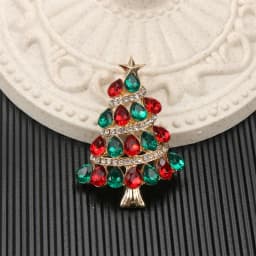 SKEDS 2026 Summer New Design Christmas Tree Brooch Luxury Jewelry Women's High-End Exquisite Pin Badges Wedding Corsage