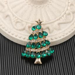 SKEDS 2026 Summer New Design Christmas Tree Brooch Luxury Jewelry Women's High-End Exquisite Pin Badges Wedding Corsage