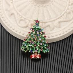 SKEDS 2026 Summer New Design Christmas Tree Brooch Luxury Jewelry Women's High-End Exquisite Pin Badges Wedding Corsage