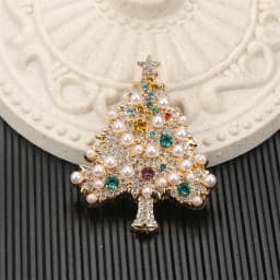 SKEDS 2026 Summer New Design Christmas Tree Brooch Luxury Jewelry Women's High-End Exquisite Pin Badges Wedding Corsage