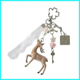 3D Christmas Elk Keychains Ring For Women Men Deer Animal Pendant Bag Box Car Charm Jewelry