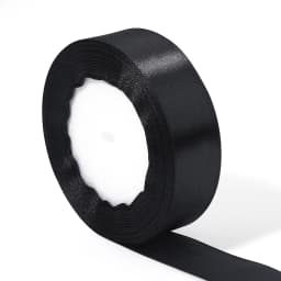25yards 10/12/15/30/25/38mm Luxury Black Satin Ribbon Gifts Wrapping Ribbons For DIY Christmas Birthday Party Wedding Decoration