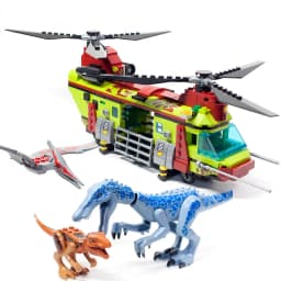 327pcs Jurassic Dinosaur Escape From Ocean Building Block Alive Ship Mosasaurus Assembly Bricks Educational Toy Christmas Gift