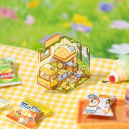 Kawaii Cabin Crisis 3D Dream Flower House Landscape Sticker book DIY Pocket Cabin Scene Christmas gifts 
