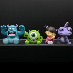 Q Version University Monsters Inc Anime Figures Michael Wozosky Randall Boggs Model Toys Kids Christmas Gift