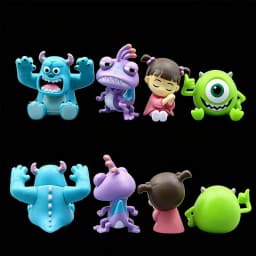 Q Version University Monsters Inc Anime Figures Michael Wozosky Randall Boggs Model Toys Kids Christmas Gift