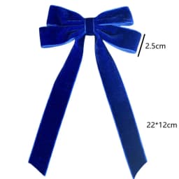 1/2/5/10pcs Christmas velvet with double bow hair clip, fashionable, simple and versatile princess duckbill clip hair accessory