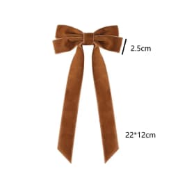 1/2/5/10pcs Christmas velvet with double bow hair clip, fashionable, simple and versatile princess duckbill clip hair accessory