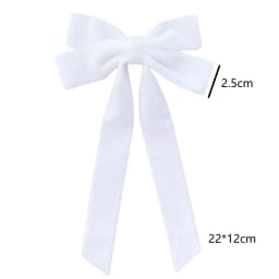 1/2/5/10pcs Christmas velvet with double bow hair clip, fashionable, simple and versatile princess duckbill clip hair accessory