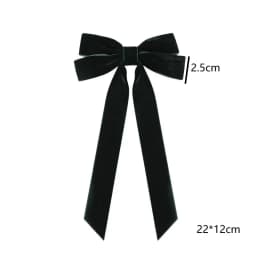 1/2/5/10pcs Christmas velvet with double bow hair clip, fashionable, simple and versatile princess duckbill clip hair accessory