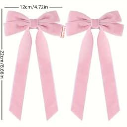 1/2/5/10pcs Christmas velvet with double bow hair clip, fashionable, simple and versatile princess duckbill clip hair accessory