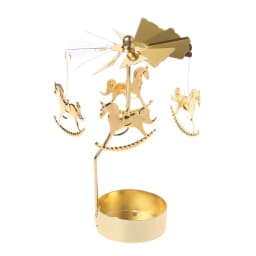 1pc Metal Hot Rotating Candle Holder Christmas Rotating Candle Holder Dinner Party Wedding Party Candle Holder Decoration Gift