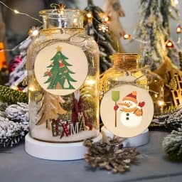 10/20pcs Wooden Pendant Handmade DIY Painting Holiday Supplies,Christmas Decoration Wood Plaque Graffiti Craft Round Wood Chips