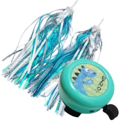 1 set Bike Bell and Bike Streamers Bicycle Pinwheel for Boys Girls Colorful Children's Bike Decor Accessories Christmas Gifts