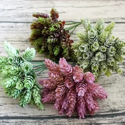 30Pcs/Bundle Fake Green Plant Cheap Artificial Plastic Flowers for Home Table Decorative Wedding Christmas Diy Candy Gift Box