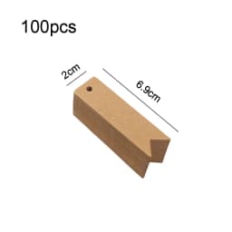 50Pcs/100Pcs Thank You Handmade Gift Tags Kraft Paper Hang Tag Label Cards for Wedding Birthday Christmas Party Decorations