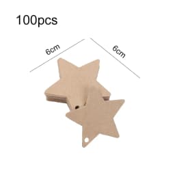 50Pcs/100Pcs Thank You Handmade Gift Tags Kraft Paper Hang Tag Label Cards for Wedding Birthday Christmas Party Decorations