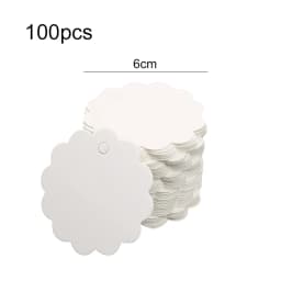 50Pcs/100Pcs Thank You Handmade Gift Tags Kraft Paper Hang Tag Label Cards for Wedding Birthday Christmas Party Decorations