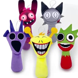 Sprunki Plush Toys Sprunki Plush Doll Sprunki Game Cartoon Pillow Kids Birthday Gifts Stuffed Dolls Christmas Gift
