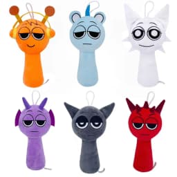 Sprunki Plush Toys Sprunki Plush Doll Sprunki Game Cartoon Pillow Kids Birthday Gifts Stuffed Dolls Christmas Gift