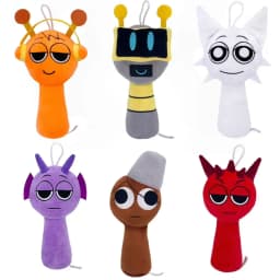 Sprunki Plush Toys Sprunki Plush Doll Sprunki Game Cartoon Pillow Kids Birthday Gifts Stuffed Dolls Christmas Gift