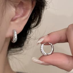 925 Sterling Silver Earrings For Women Trendy Simple Waterdrop Earring Jewelry Prevent Allergy Party Christmas Accessories