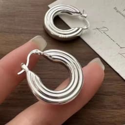 925 Sterling Silver Earrings For Women Trendy Simple Waterdrop Earring Jewelry Prevent Allergy Party Christmas Accessories