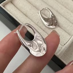 925 Sterling Silver Earrings For Women Trendy Simple Waterdrop Earring Jewelry Prevent Allergy Party Christmas Accessories
