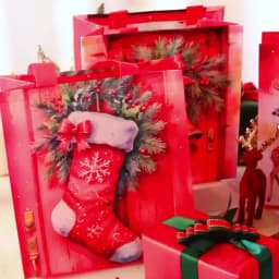 4/8pcs Christmas Gift Bag Santa Non-Woven Bag Christmas Decorations For Home 2025 Xmas Navidad Noel Gifts New Year Packaging Bag