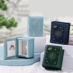Valentine's Day Proposal Ring Box High-end Retro Engagement Wedding Jewelry Box Magnetic Romantic Birthday Christmas Gift Box