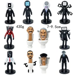 New KDL SWAT Skibidi Toilet Man Figures Anime Doll Toys TvMan Titan Cameraman Speakerman Bricks Model Toy For Kid Christmas Gift